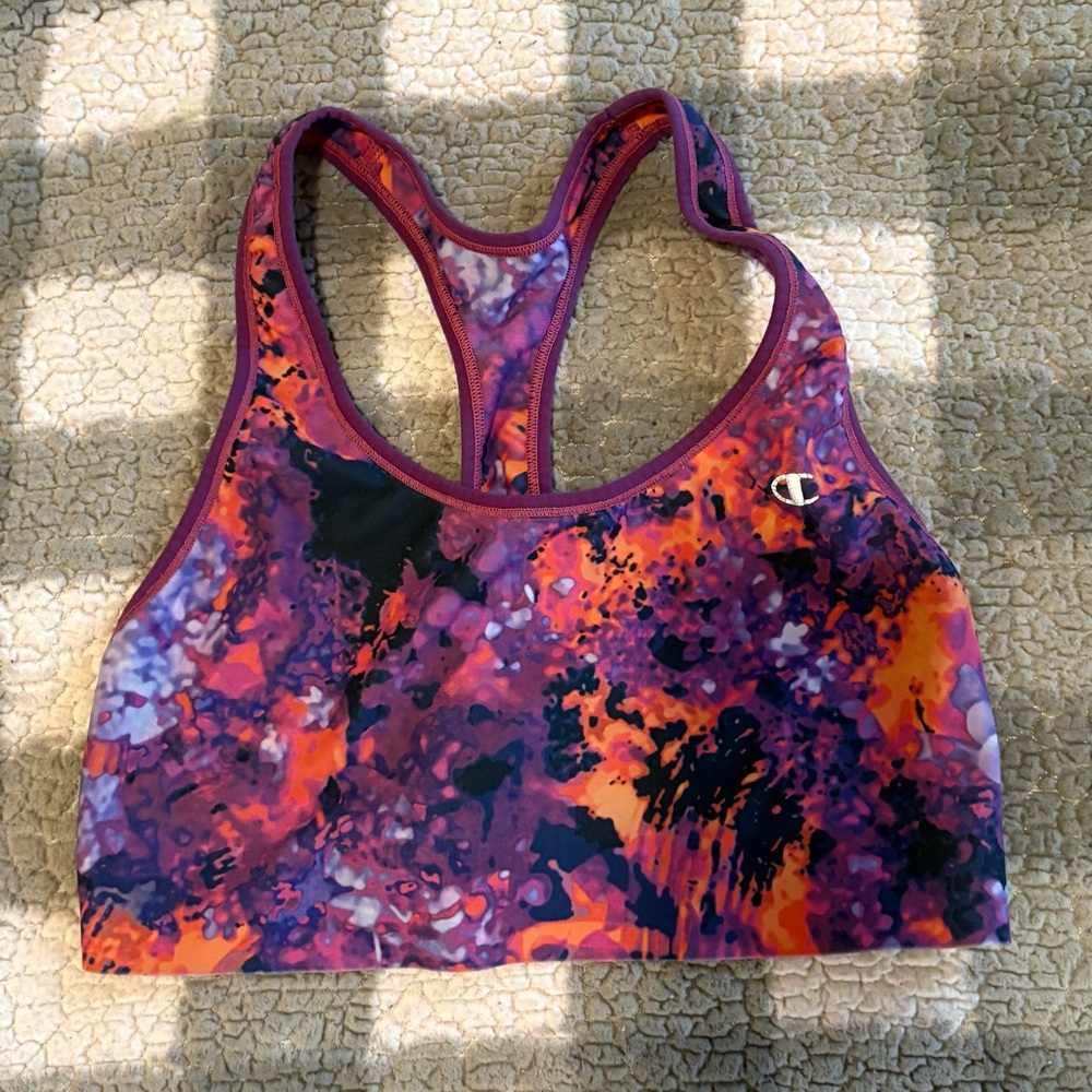 Champion Abstract Racerback Sports Bra